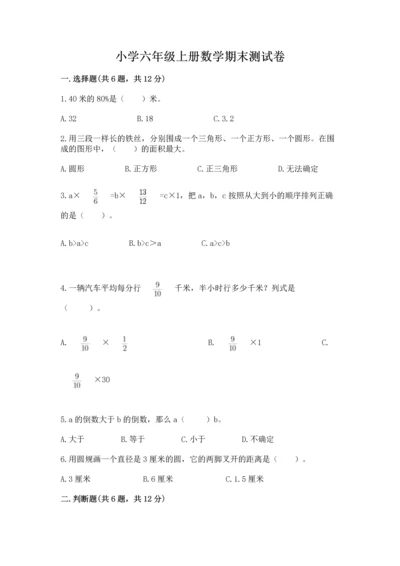 小学六年级上册数学期末测试卷含完整答案【夺冠系列】.docx