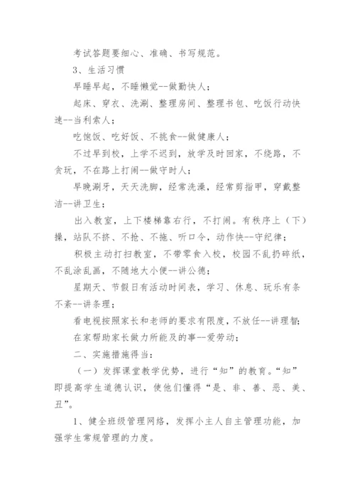 学生行为习惯养成教育活动总结.docx