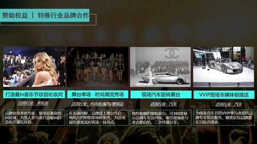 音乐节娱乐晚会招商方案通用PPT模板