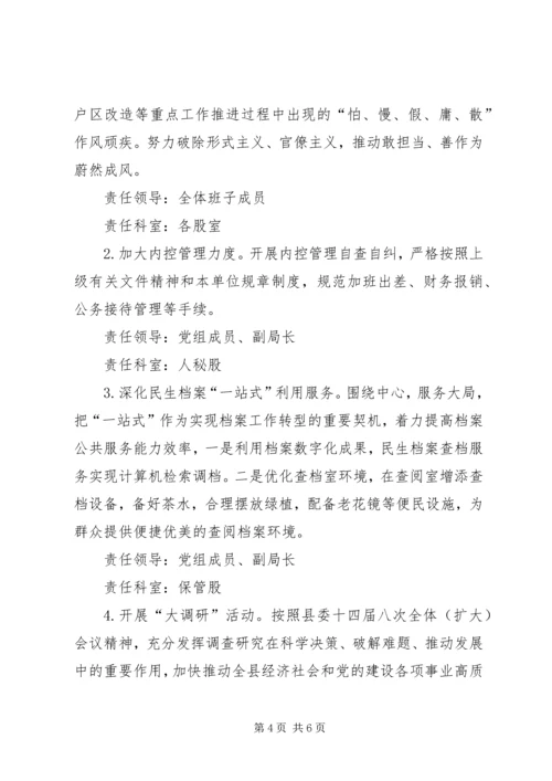 档案局党风廉政建设和反腐败计划.docx