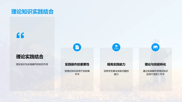 农学实践教学报告PPT模板
