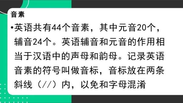最新版音标教学课件 2024-2025学年人教版英语七年级上册