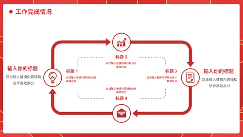 红色简约大气检察院工作汇报通用PPT模板