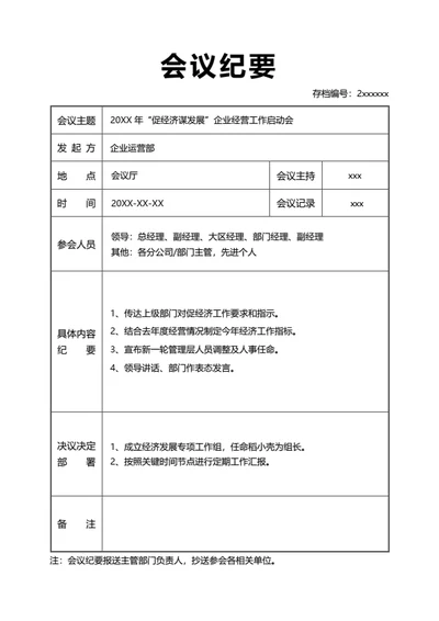 会议纪要