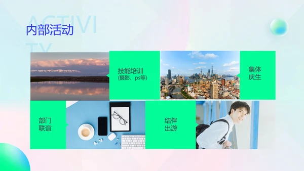 绿色渐变风社团招新PPT套装