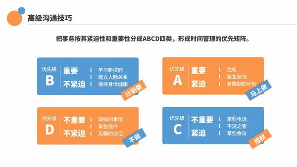 商务简约企业工作效率与能力提升培训PPT模板