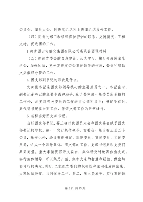 关于共青团中学支部委员会书记职务任命的请示.docx
