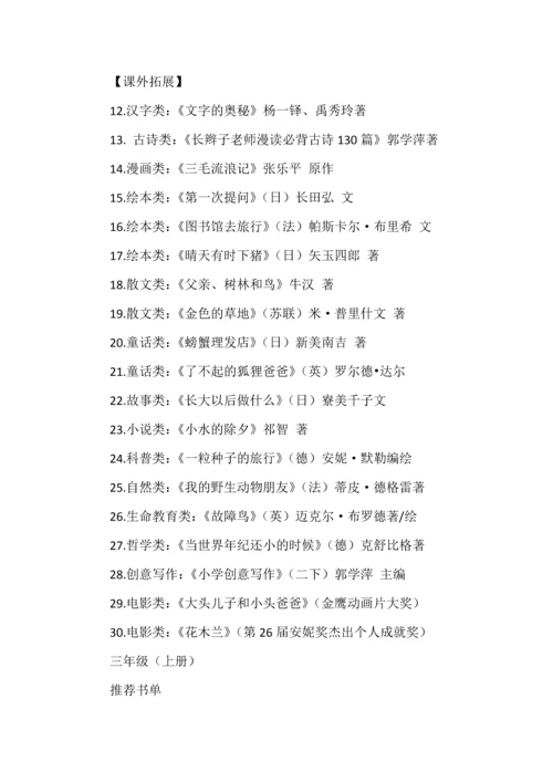 小学1-6年级必读书目推荐.docx