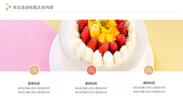 甜品蛋糕美食甜点下午茶动态PPT模板