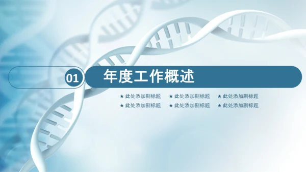 生物基因细胞DNA医疗医学PPT模板