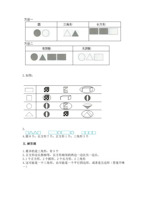 冀教版二年级下册数学第五单元 四边形的认识 测试卷及参考答案【巩固】.docx