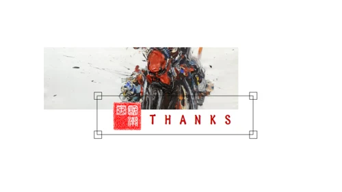 国潮风袭来门神通用PPT模板
