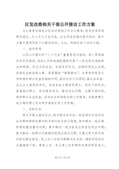 区发改委相关干部公开接访工作方案.docx