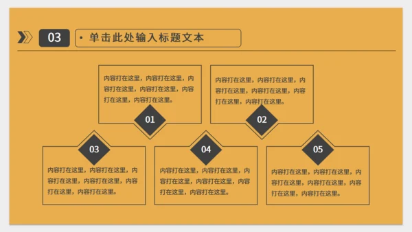 橙色简约实用工作型通用PPT模板