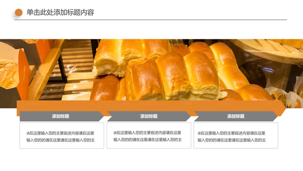 面包烘培甜点下午茶营养早餐面包店PPT模板