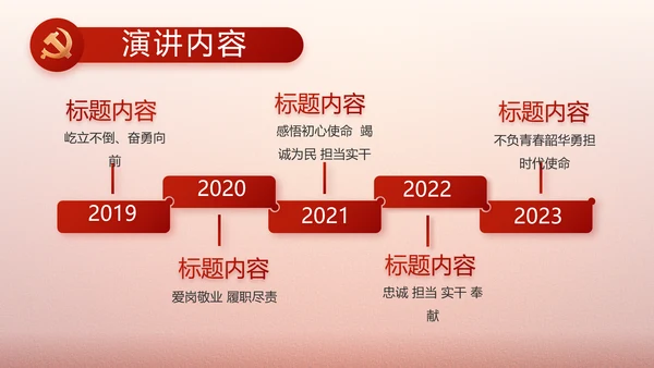 简约党建政府工作汇报动态PPT