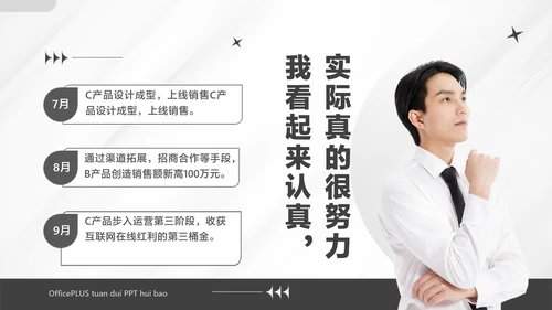 白色商务风企业工作汇报PPT套装