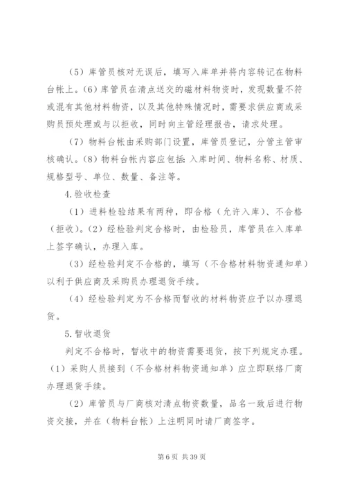 库房物资管理制度.docx