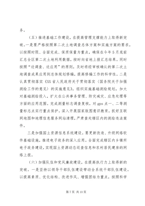 副县长在全县国土资源工作会上的讲话.docx