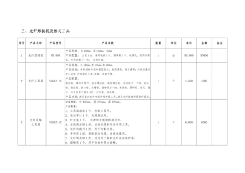 信息综合重点工程系参加省技能大赛专业方案与设备清单.docx