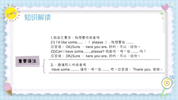 Unit 5 Let's eat! (复习课件）-2023-2024学年三年级英语上册期末核心考点集