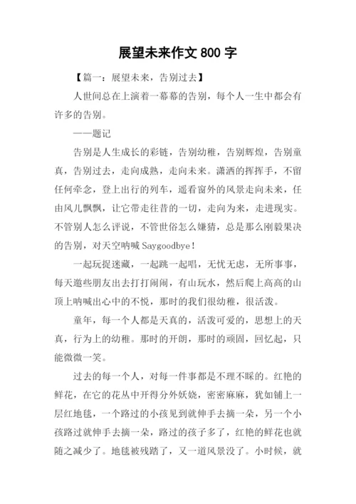 展望未来作文800字.docx