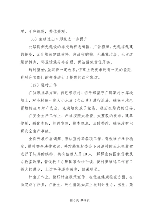 乡镇领导分管领域履责情况报告.docx