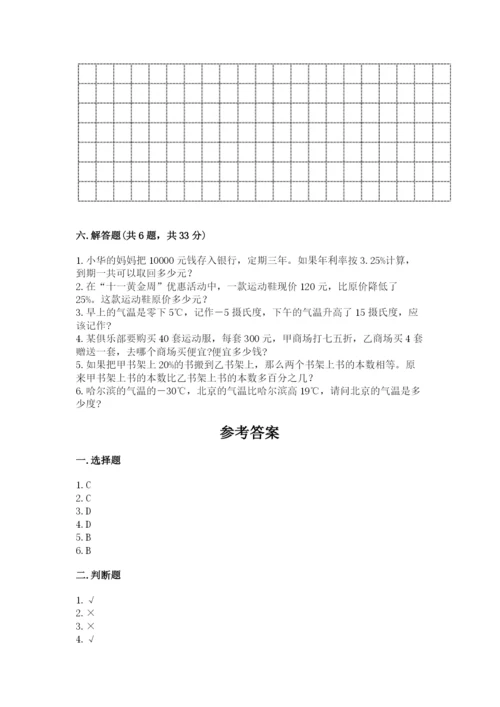 共和县六年级下册数学期末测试卷（黄金题型）.docx