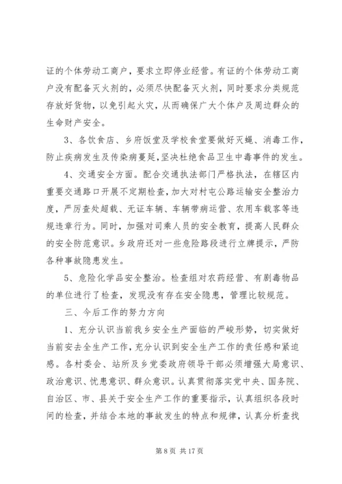 乡镇安全大检查总结总结.docx