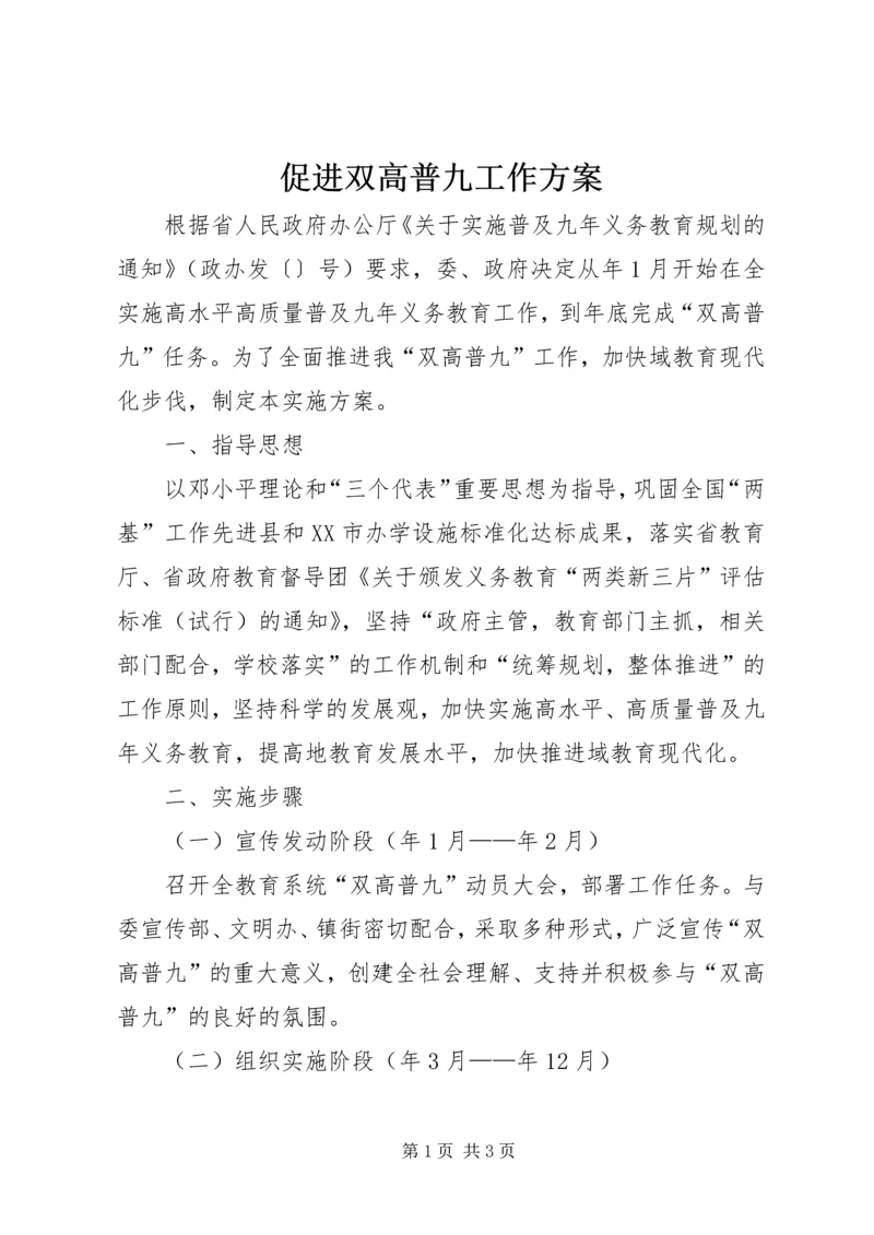 促进双高普九工作方案.docx