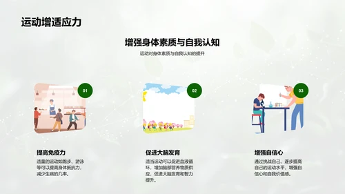 青少年健身指南PPT模板