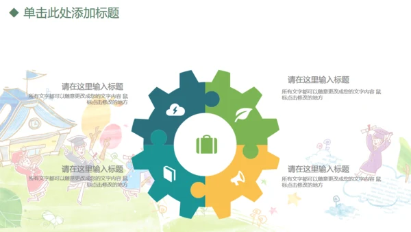 儿童小学早教幼儿教师说课通用PPT课件