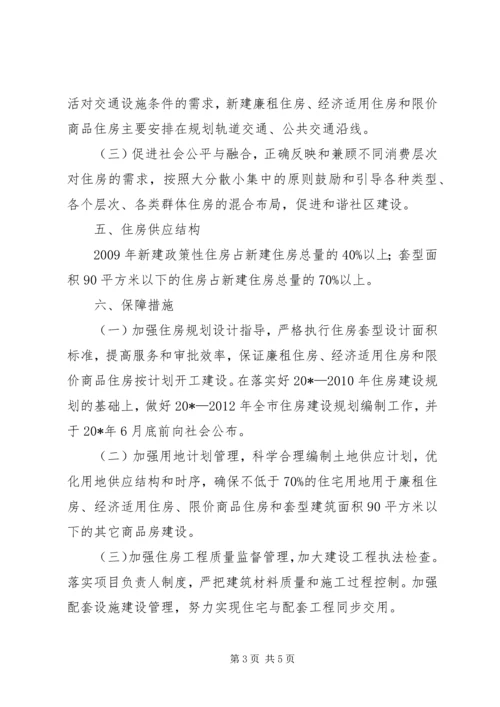 政府住房建设计划.docx