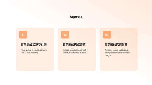 橙色商务音乐剧PPT模板