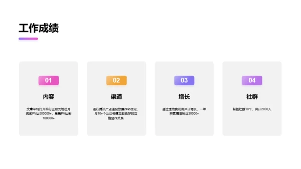 紫色肌理渐变总结汇报PPT案例