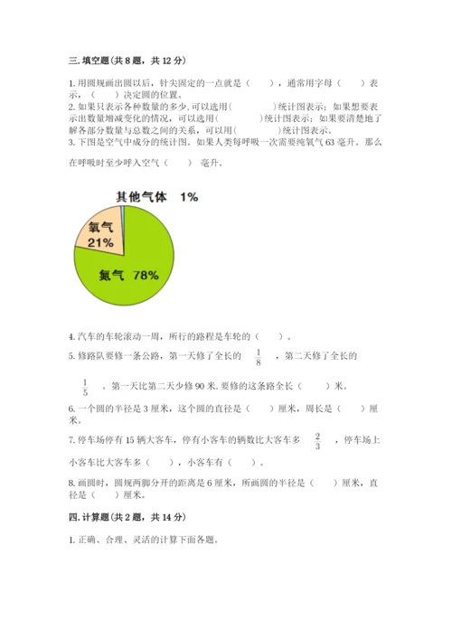 小学六年级上册数学期末测试卷精品【名校卷】.docx