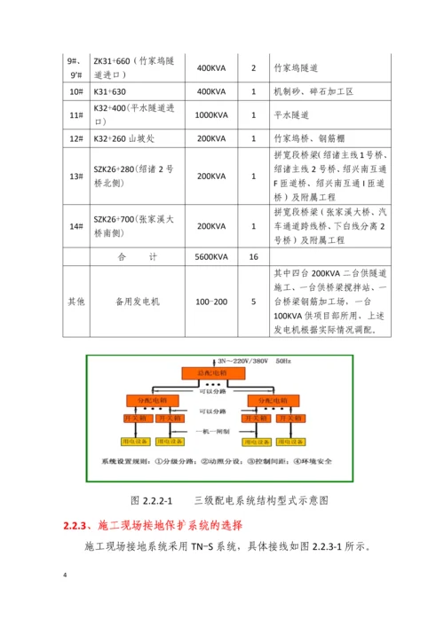 高速公路临时用电安全方案.docx