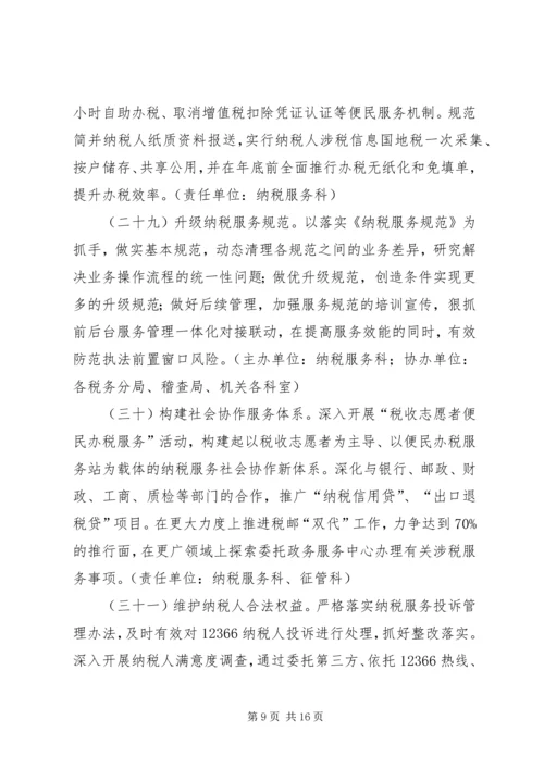 全县国税工作要点.docx