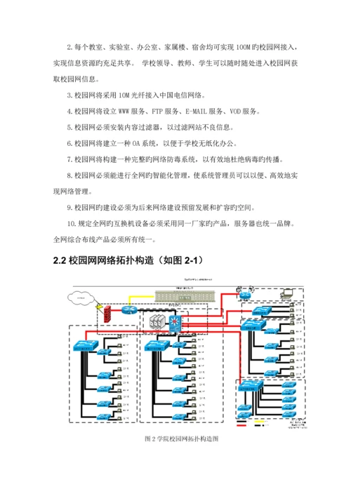 校园网综合布线设计专题方案.docx
