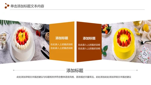 甜品蛋糕美食甜点下午茶动态PPT模板