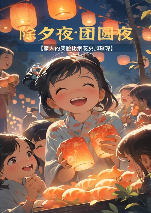 除夕夜团圆夜春节海报
