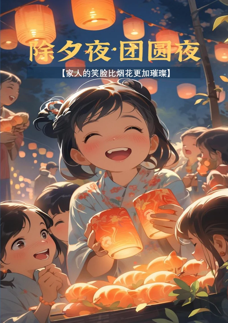 除夕夜团圆夜春节海报