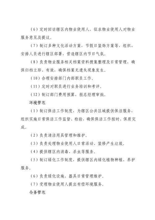 物业公司岗位基础职责全.docx