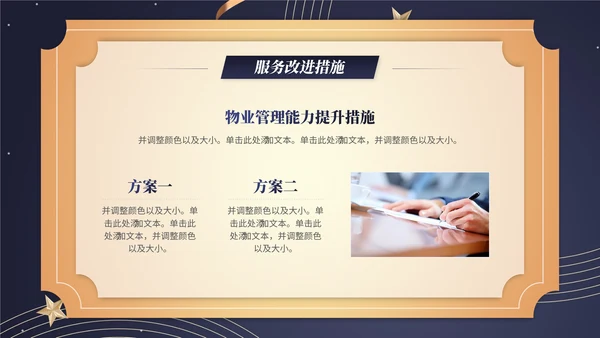 小区物业服务品质通用PPT模板
