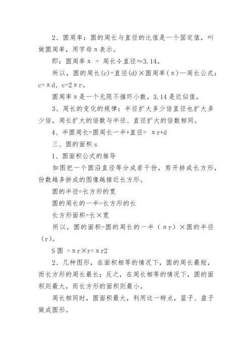 人教版六年级上册数学知识点总结.docx