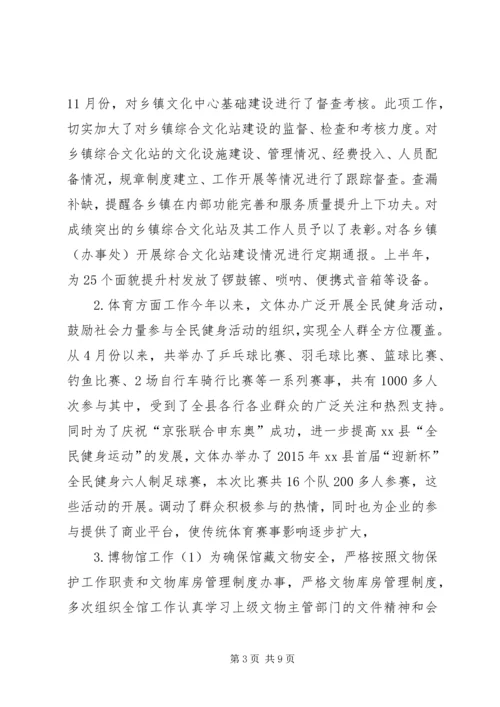 乡镇文体办年度工作总结.docx