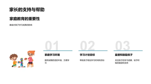 二年级学期回顾与规划PPT模板