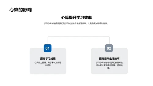 心算技巧讲解PPT模板