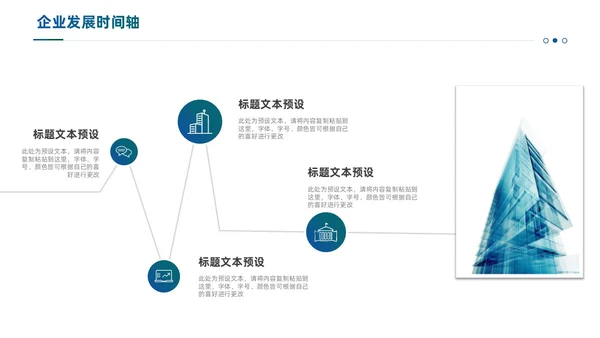 通用商务风企业发展时间轴PPT图表