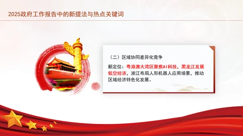 2025年全国两会政府工作报告中的新提法与热点关键词ppt